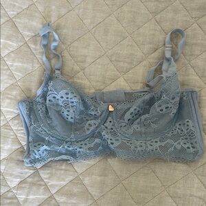 Elegant Lace Bralette in Blue